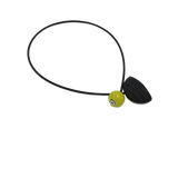 Nais Ceramic PVC Necklace, Anise