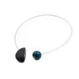 Nais Ceramic PVC Necklace, Green