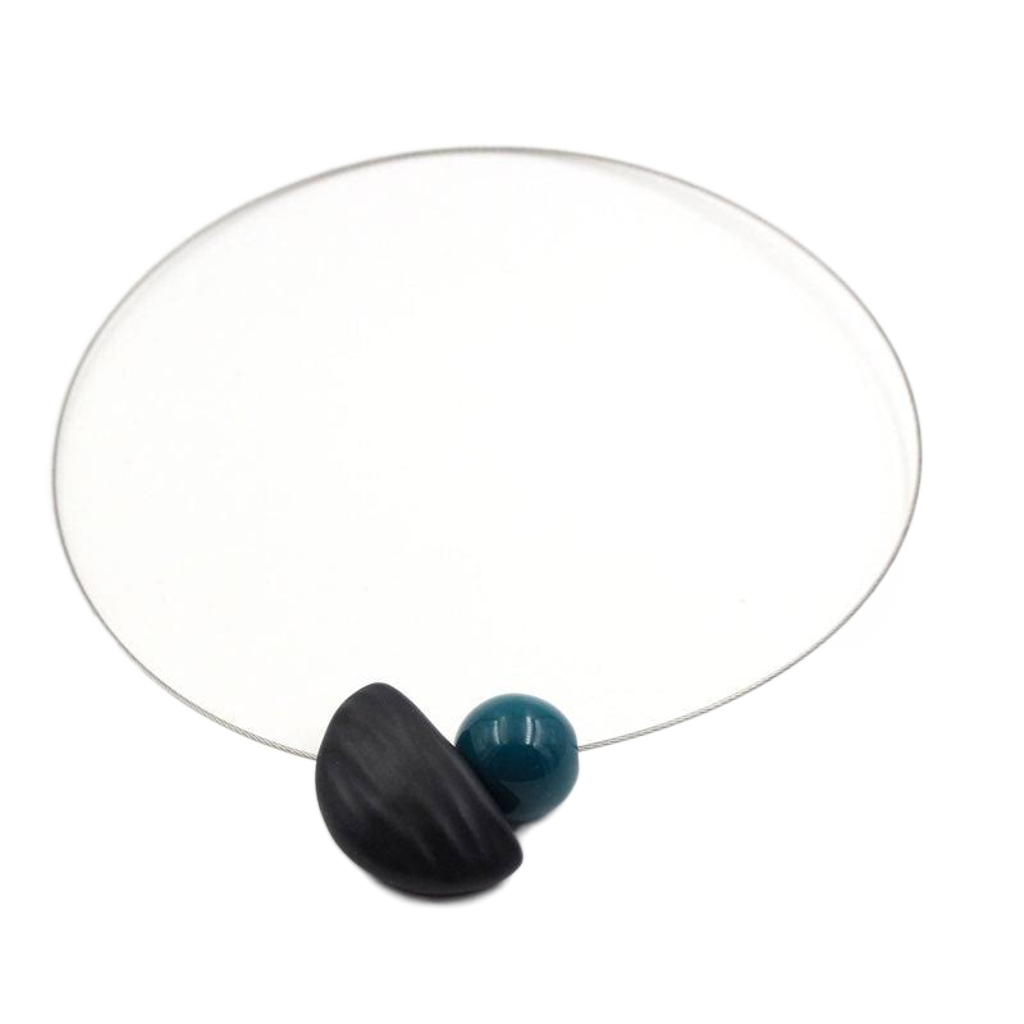 Nais Ceramic PVC Necklace, Green