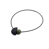 Nais Ceramic PVC Necklace, Khaki