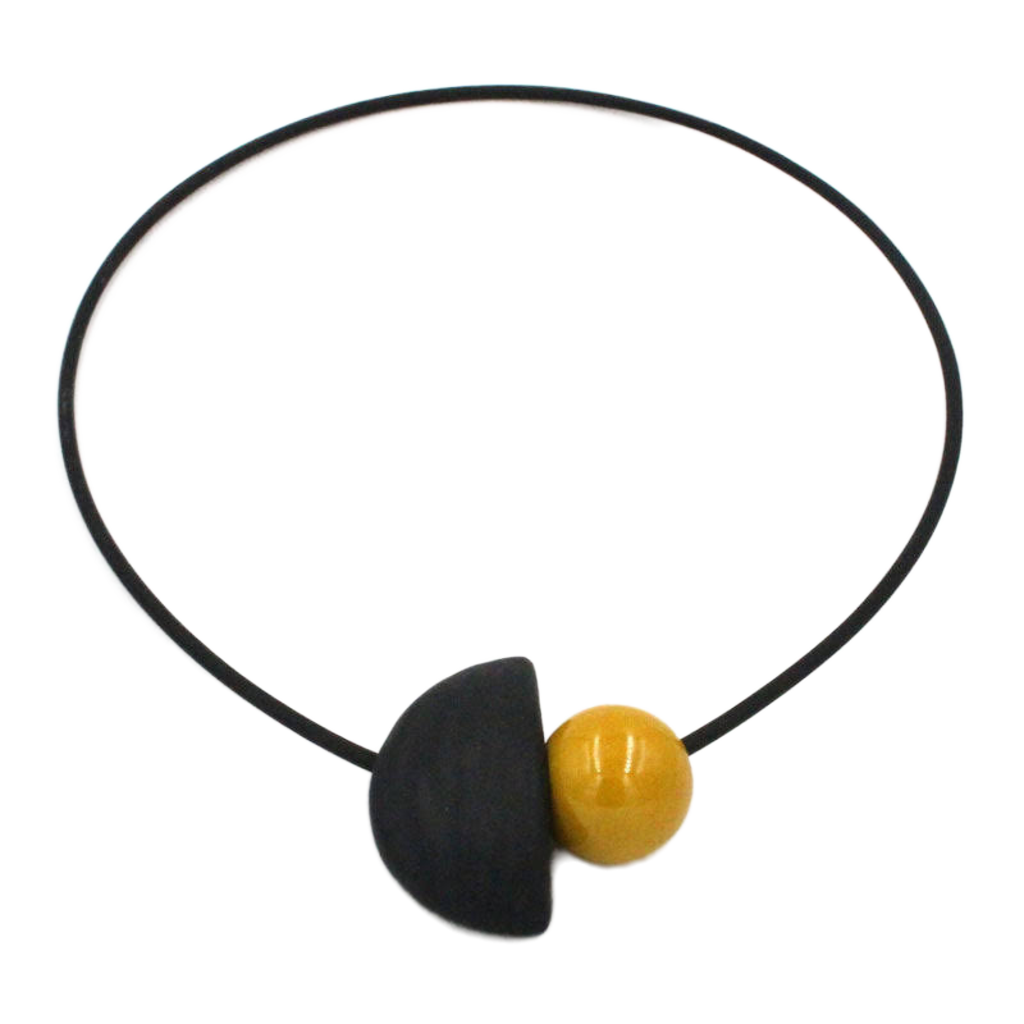 Nais Ceramic PVC Necklace, Sun