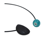 Nais Ceramic PVC Necklace, Turquoise
