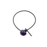 Shogun PVC Necklace, Plum