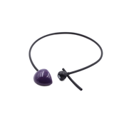 Shogun PVC Necklace, Plum