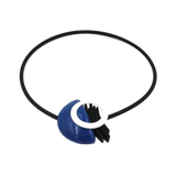 Saturne PVC Necklace, Azure