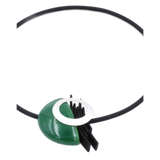 Saturne PVC Necklace, Green