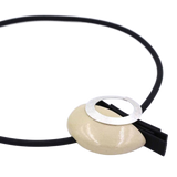 Saturne PVC Necklace, Ivory