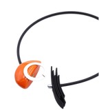 Saturne PVC Necklace, Orange