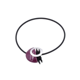 Saturne PVC Necklace, Plum