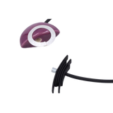 Saturne PVC Necklace, Plum