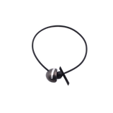 Slash PVC Necklace, Cast Iron