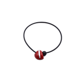 Slash PVC Necklace, Cherry