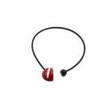 Slash PVC Necklace, Cherry