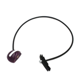 Slash PVC Necklace, Plum