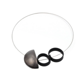 Stella Ceramic Necklace, Cast Iron