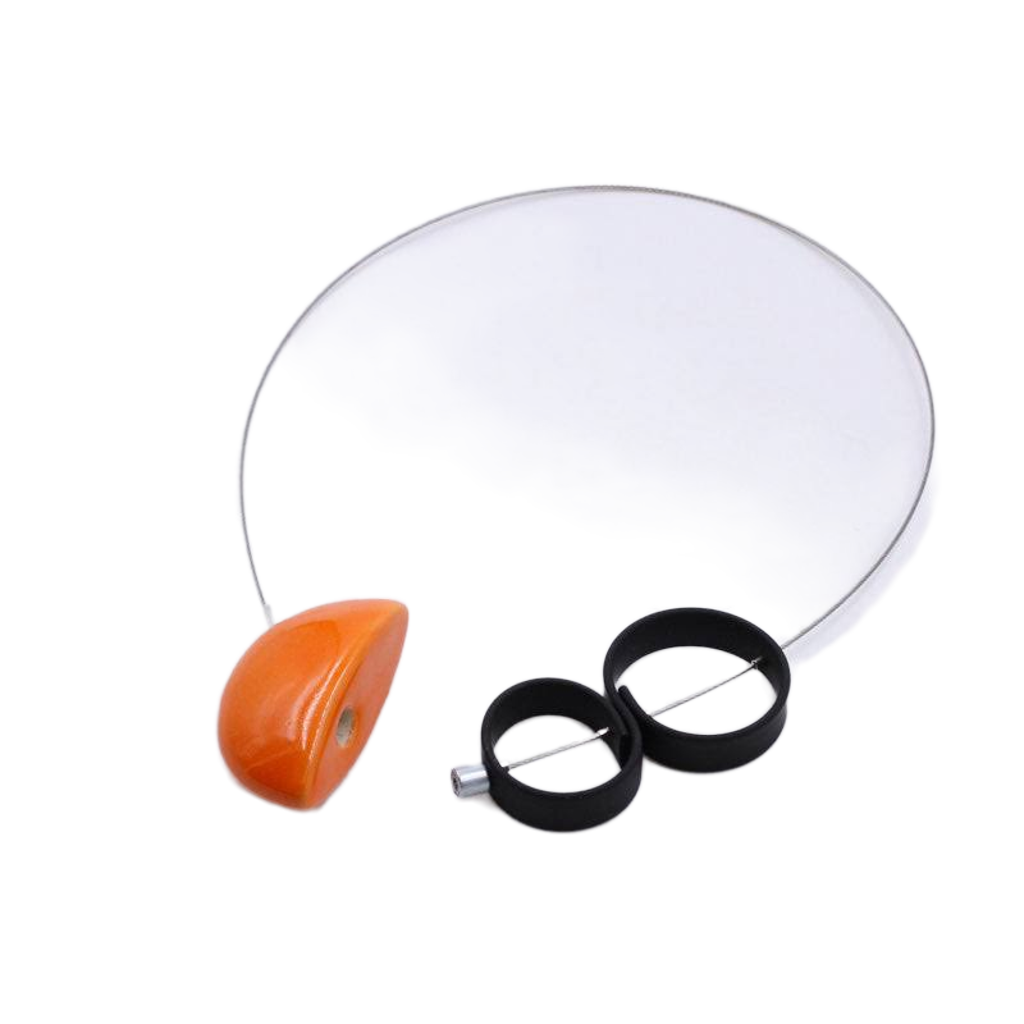 Stella Ceramic Necklace, Orange