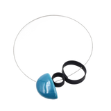 Stella Ceramic Necklace, Turquoise