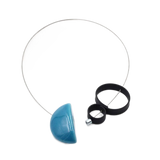 Stella Ceramic Necklace, Turquoise