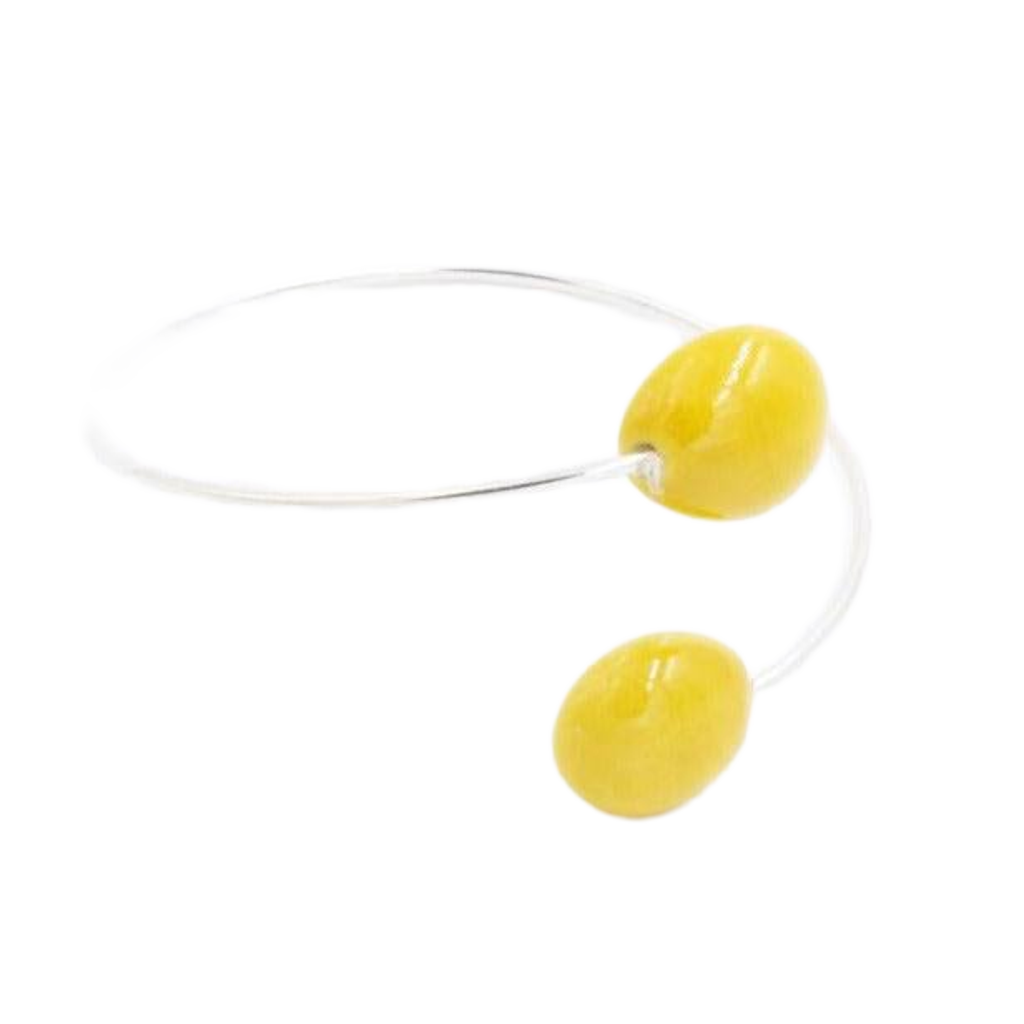 Duo Gouttes d'Eau Ceramic Bracelet, Sun