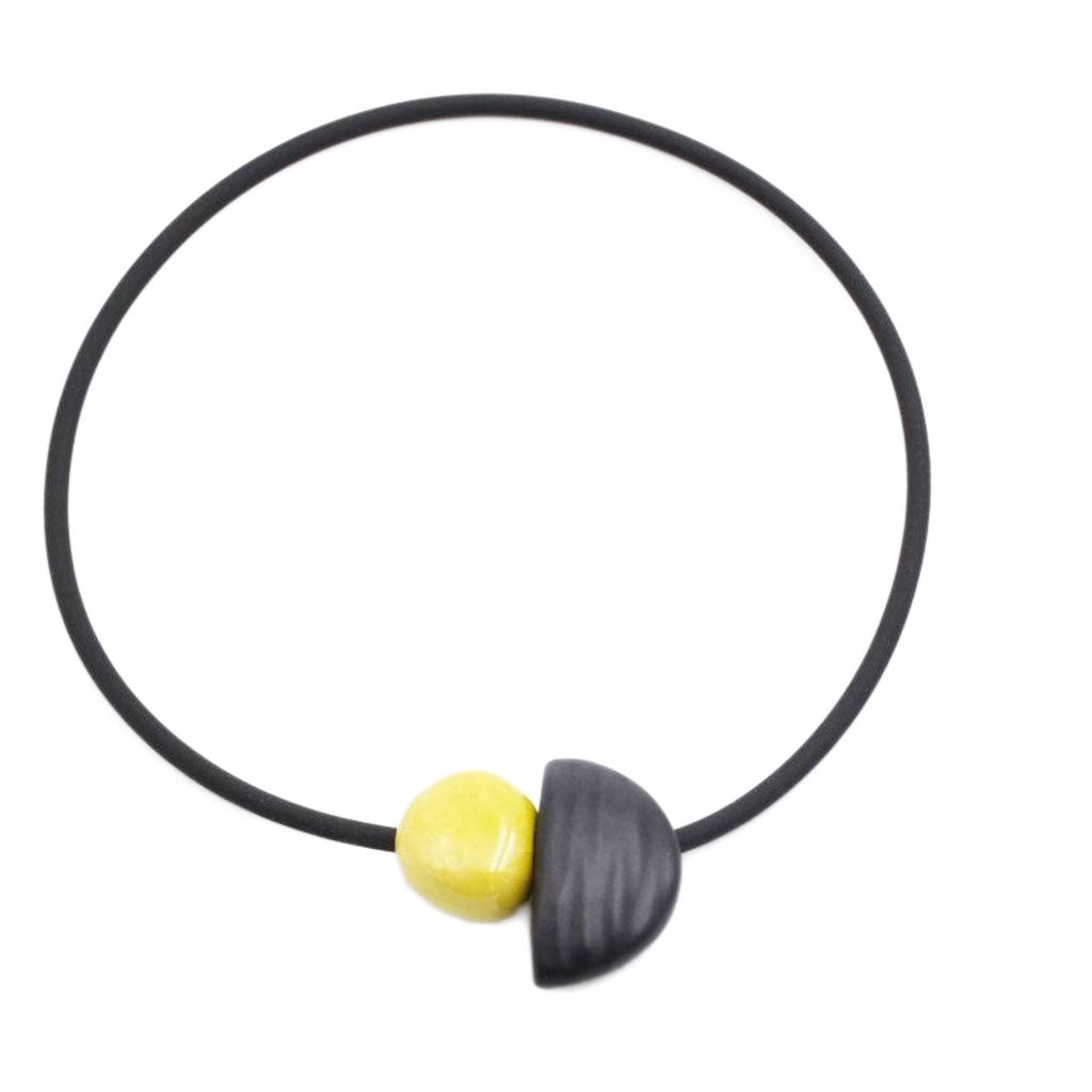 Leo Ceramic PVC Necklace, Sun