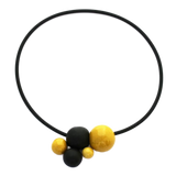 Meteore Ceramic Necklace, Sun & Black