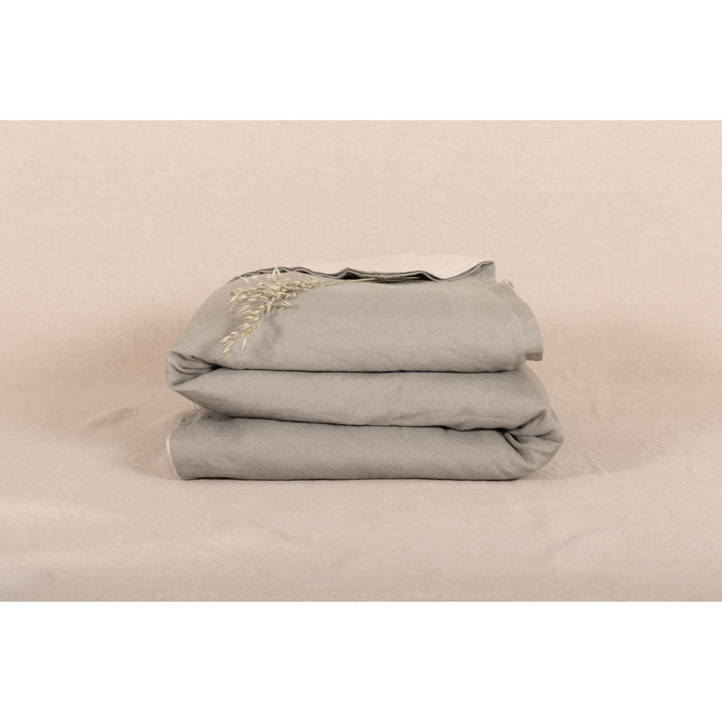 Pure Washed Linen Quilt, Two-Tone Clay