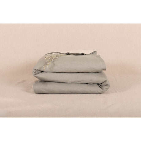 Pure Washed Linen Quilt, Two-Tone Clay
