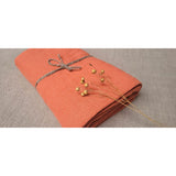 Pure Washed Linen Towels, Apricot