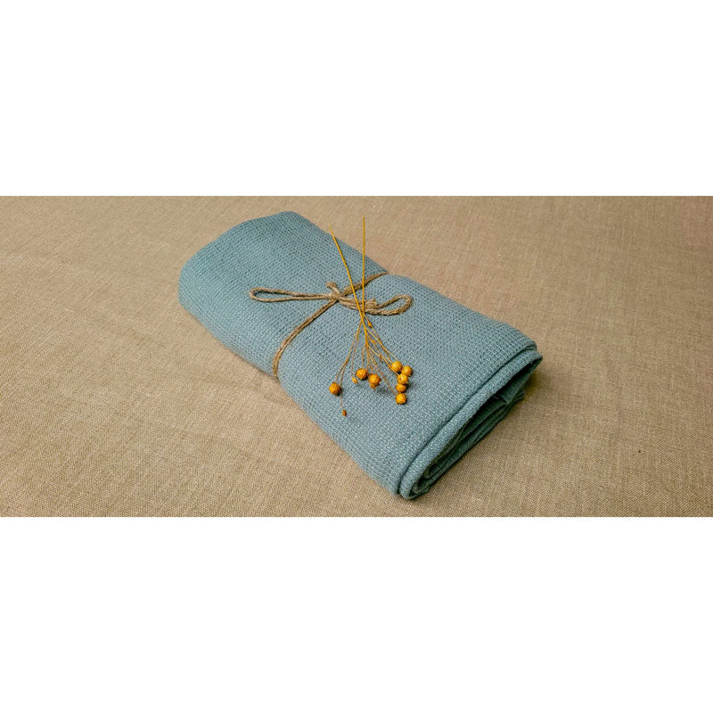 Pure Washed Linen Towels, Celadon Green