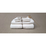 Pure Washed Linen Towels, Chalk White
