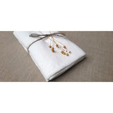 Pure Washed Linen Towels, Chalk White