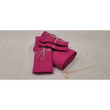 Pure Washed Linen Towels, Heather Rose