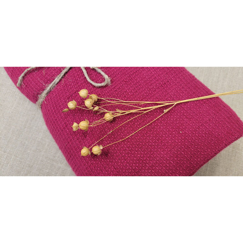 Pure Washed Linen Towels, Heather Rose