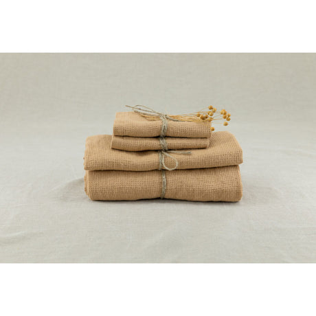 Pure Washed Linen Towels, Honey