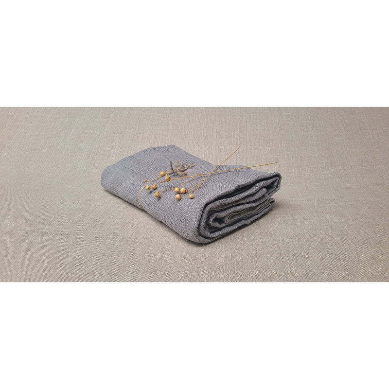 Pure Washed Linen Towels, Mist Grey