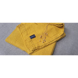 Pure Washed Linen Towels, Saffron