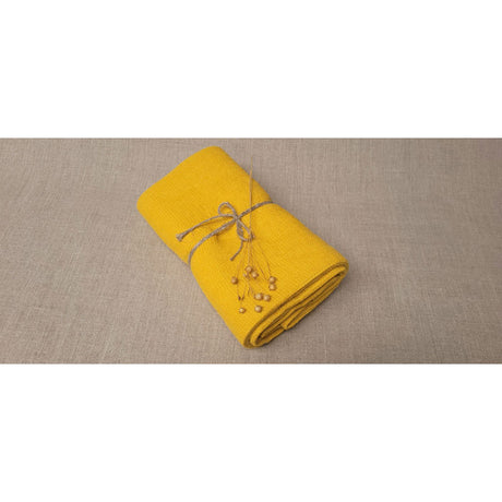 Pure Washed Linen Towels, Saffron