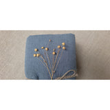 Pure Washed Linen Towels, Slate Blue