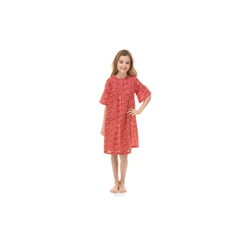 Short Sleeve Dress, Red - Zouf.biz