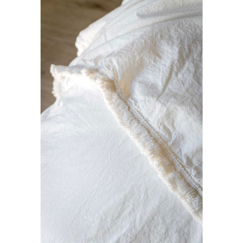 White Washed Cotton Pillow Case - Zouf.biz
