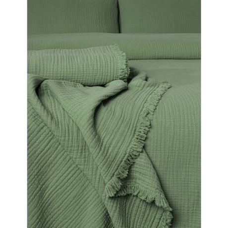 Cotton Gauze Bedspread, Khaki - Zouf.biz