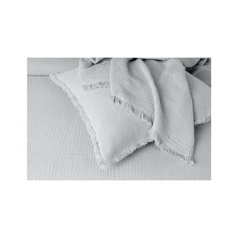 Cotton Gauze Pillow Case, Pearl Grey - Zouf.biz