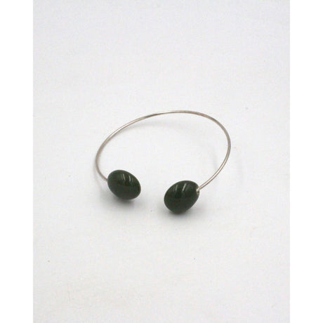 Duo Gouttes d'Eau Ceramic Bracelet, Khaki