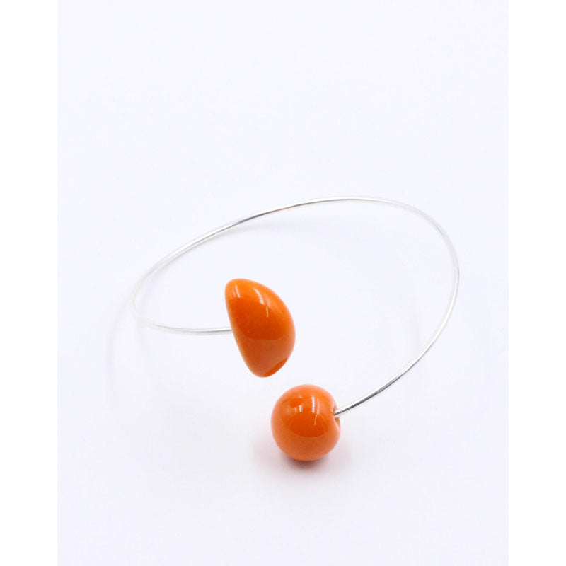 Inca Ceramic Bracelet, Orange