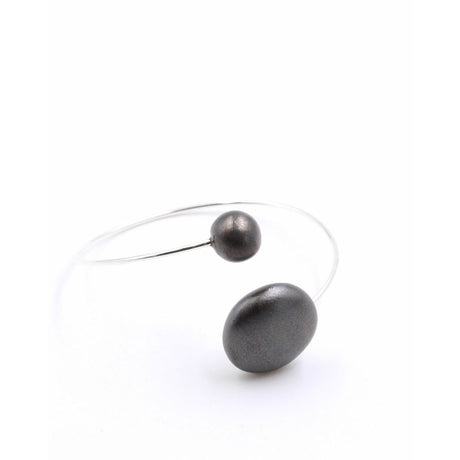 Moon Ceramic Bracelet, Cast Iron