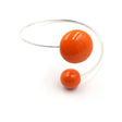 Moon Ceramic Bracelet, Orange