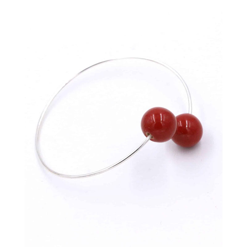 Perles Duo Ceramic Bracelet, Cherry