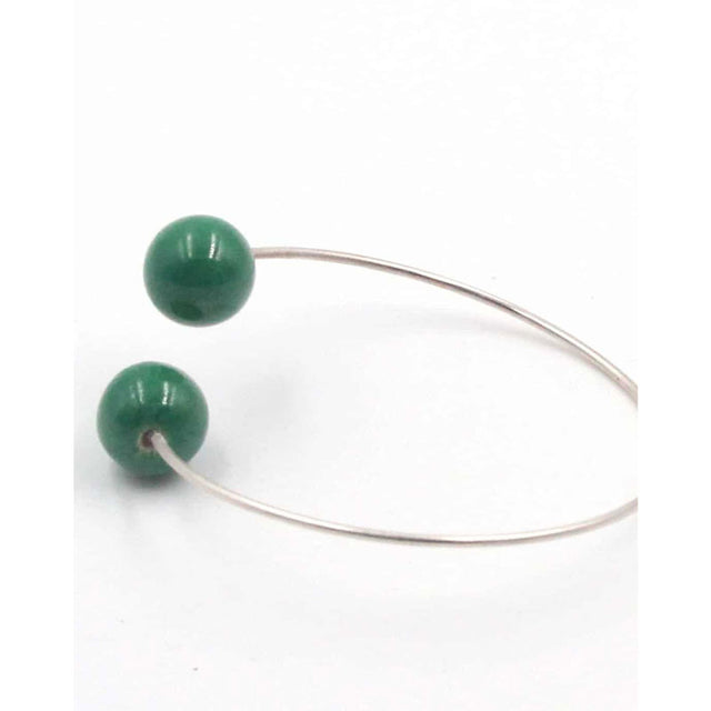 Perles Duo Ceramic Bracelet, Green