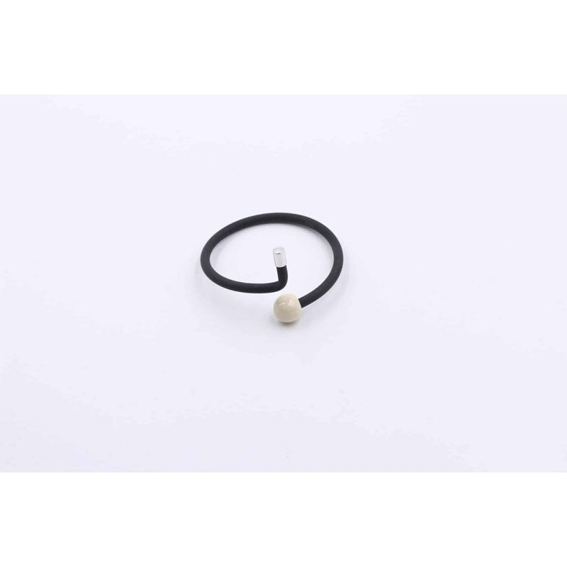 Twist Ceramic Bracelet, Ivory