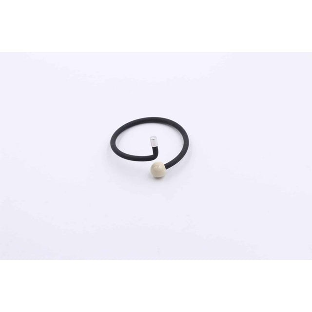 Twist Ceramic Bracelet, Ivory